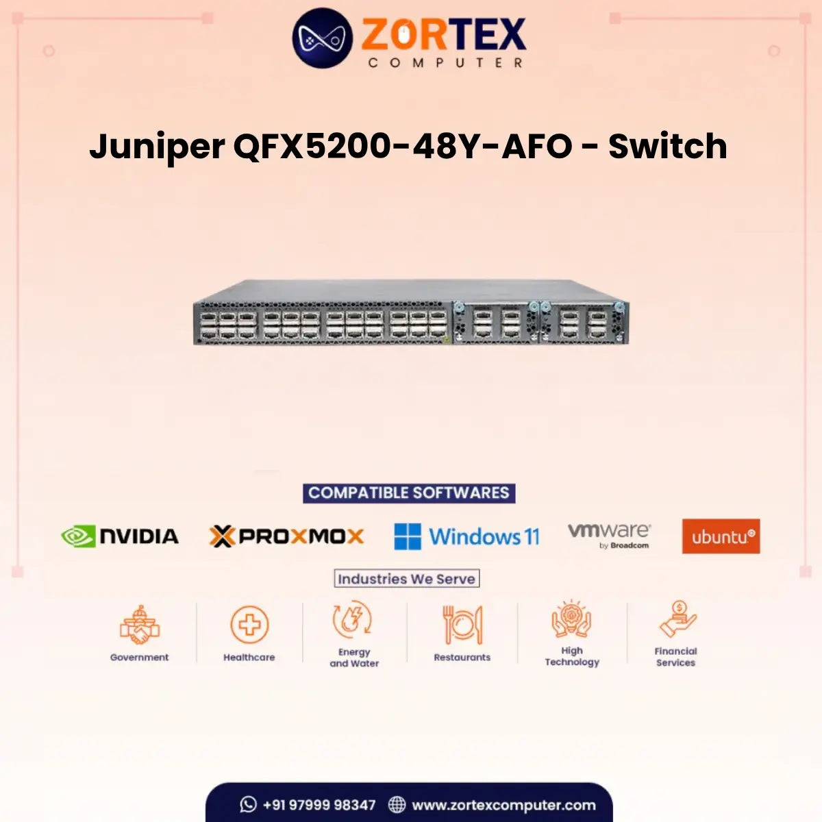 Juniper QFX5200-48Y-AFO - Switch