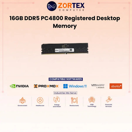 ZION Gold 16GB DDR5 4800MHz Registered Desktop RAM