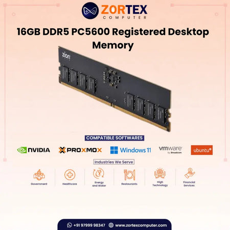 ZION Gold 16GB DDR5 5600MHz Registered Desktop RAM