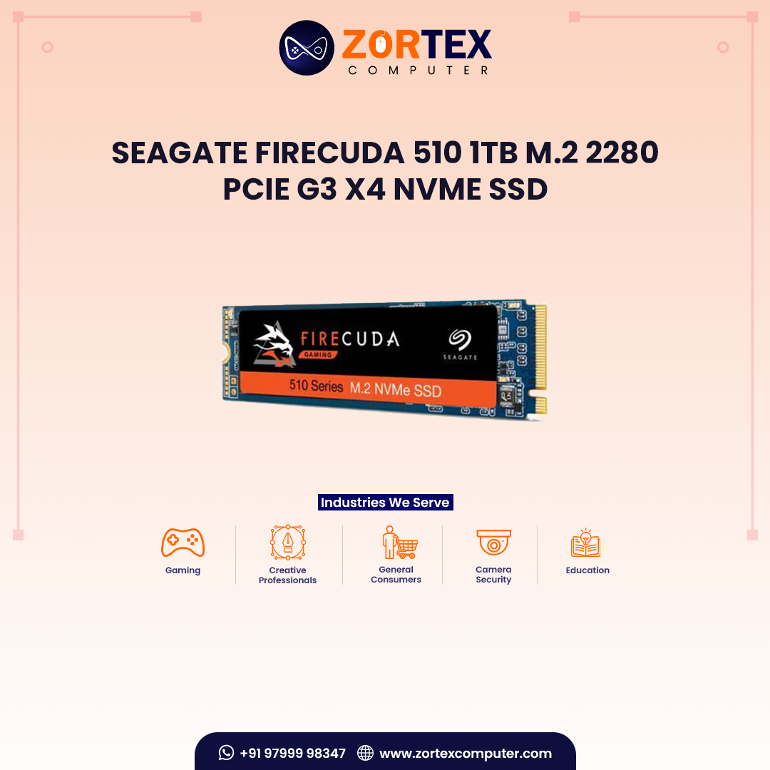 Seagate FireCuda 510 1TB M.2 2280 PCIe G3 x4 NVMe SSD
