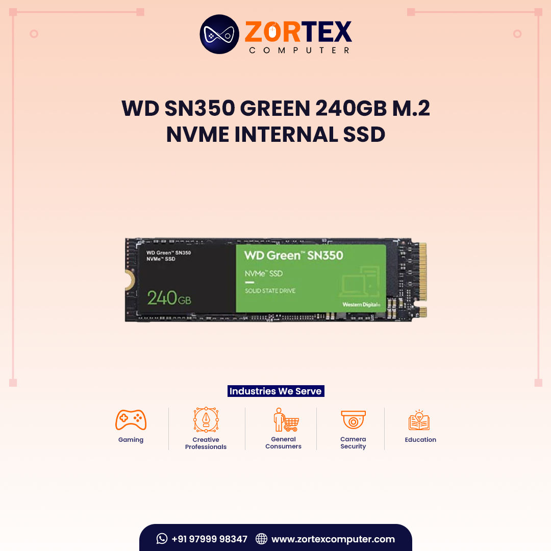 WD SN350 Green 240GB M.2 NVMe Internal SSD