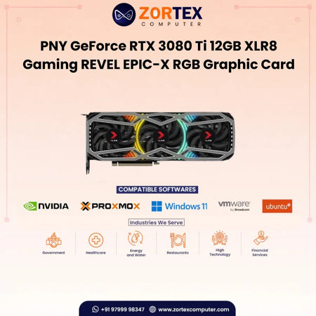 PNY GeForce RTX 3080 Ti 12GB XLR8 Gaming REVEL EPIC-X RGB Triple Fan Graphic Card VCG3080T12TFXPPB1