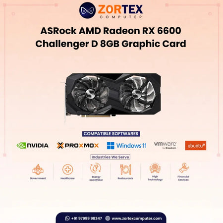 Asrock AMD Radeon RX 6600 Challenger D 8GB Graphic Card