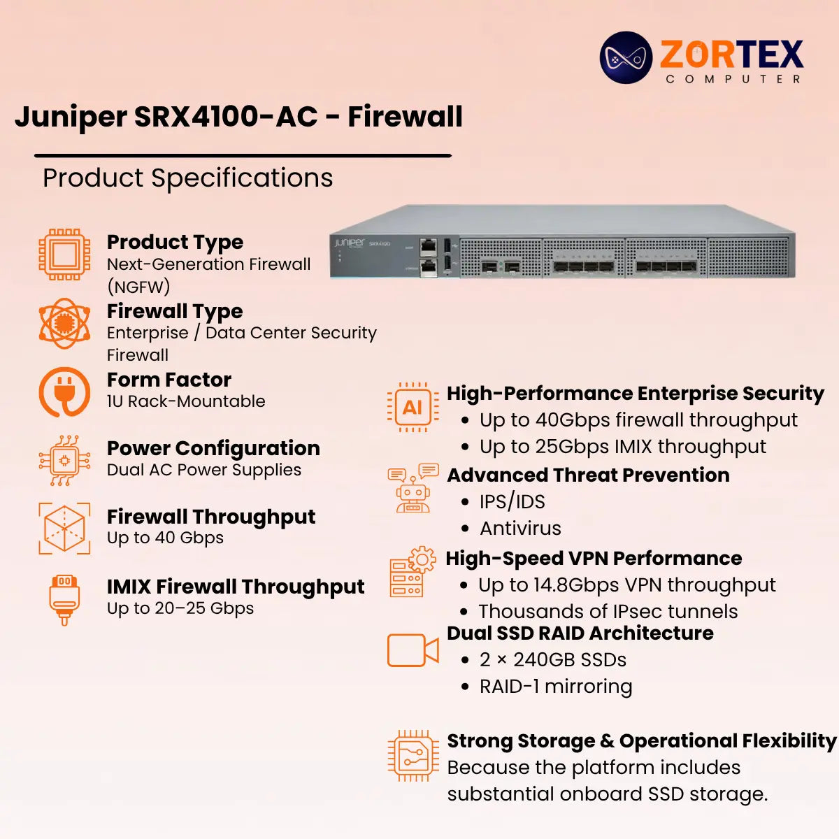 Juniper SRX4100-AC - Firewall
