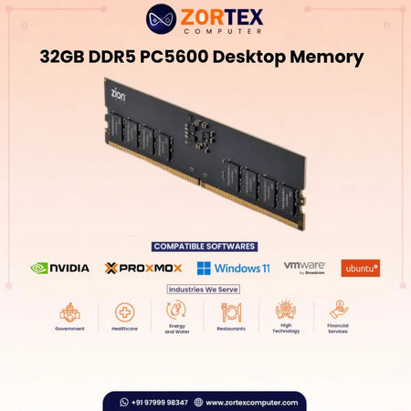 ZION Gold 32GB DDR5 5600MHz Desktop RAM
