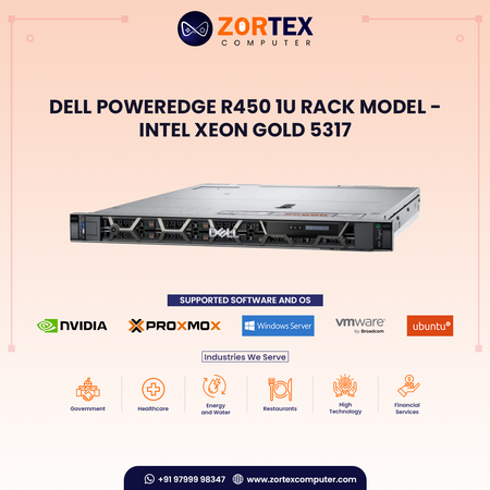 Dell PowerEdge R450 1U Rack Model - Intel Xeon Gold 5317