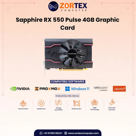 Sapphire RX 550 Pulse 4GB Graphic Card 11268-01-20G
