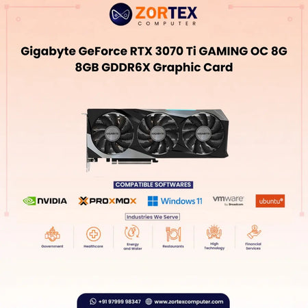 Gigabyte GeForce RTX 3070 Ti GAMING OC 8G 8GB GDDR6X Graphic Card GV-N307TGAMING OC-8GD