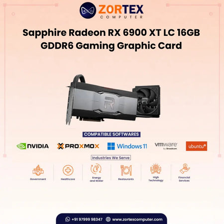 Sapphire Radeon RX 6900 XT LC 16GB GDDR6 256-Bit OEM Gaming Graphic Card with 120mm AIO Cooler 21308-02-10G