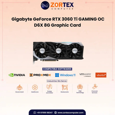 Gigabyte GeForce RTX 3060 Ti GAMING OC D6X 8G Graphic Card GV-N306TXGAMING OC-8GD
