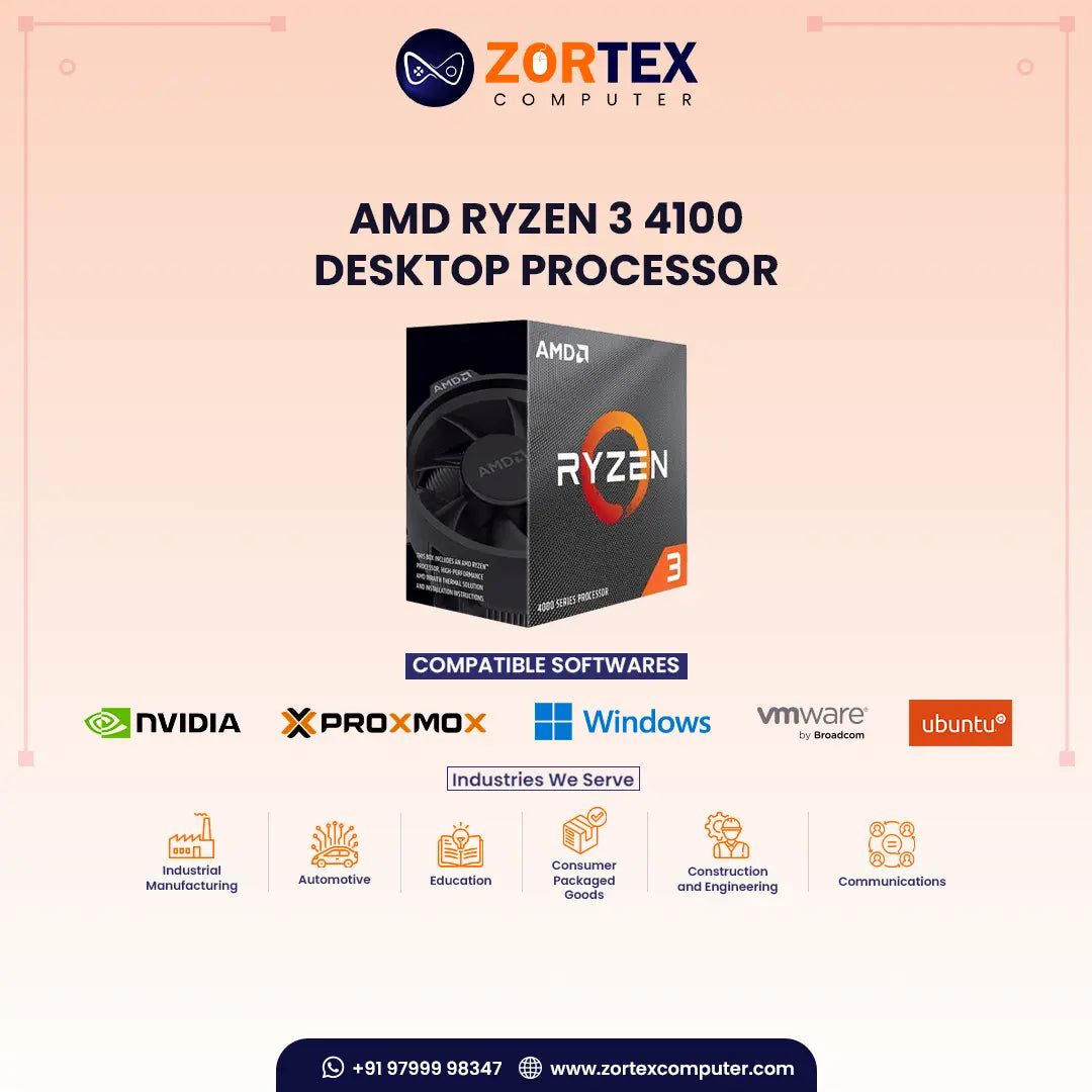 Amd R3 4100 AMD Ryzen 3 4100 Desktop Processor