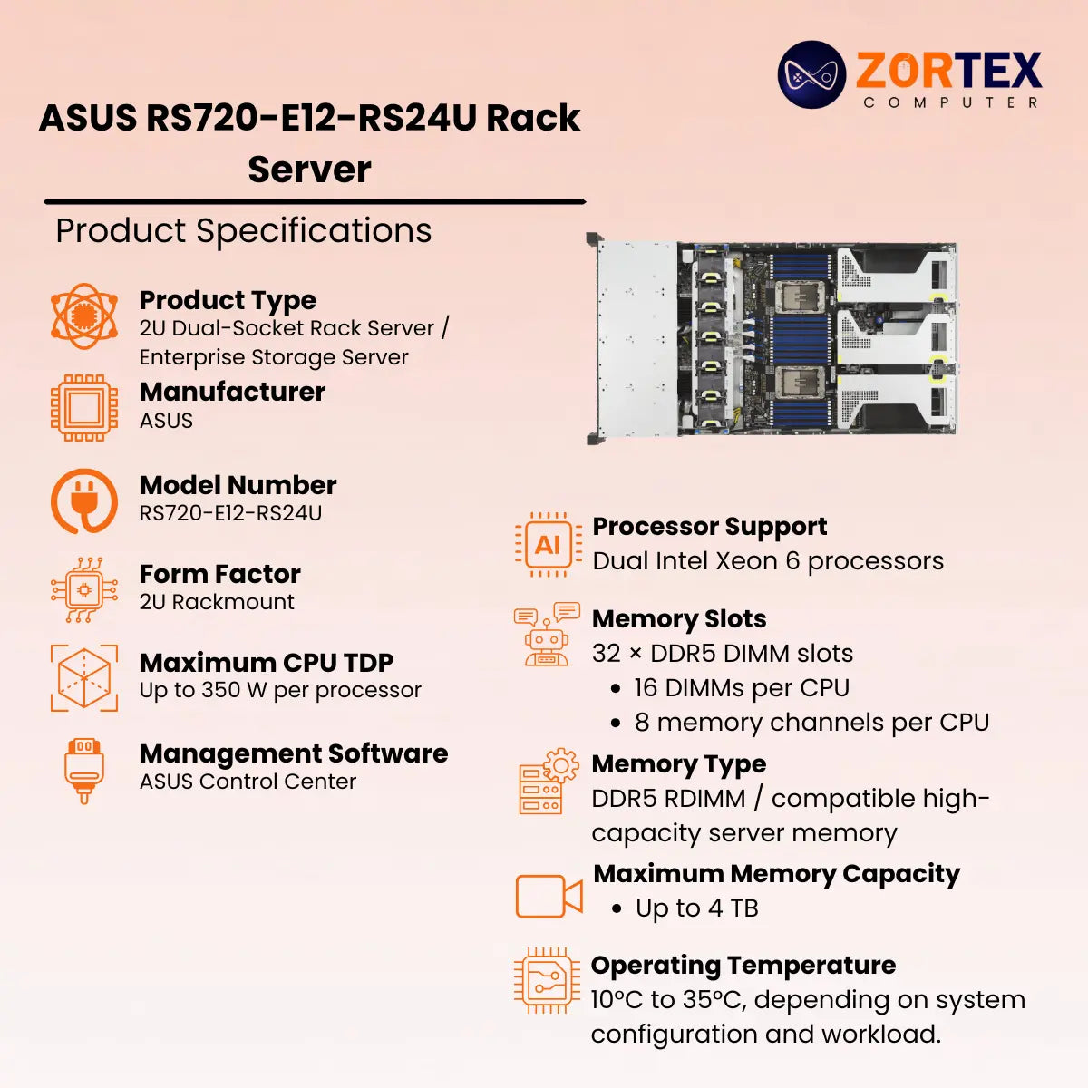 ASUS RS720-E12-RS24G Rack Server