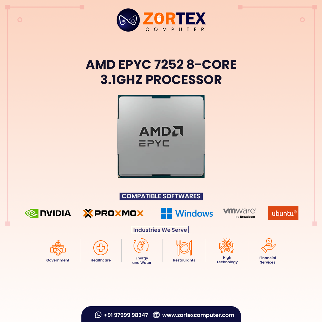 AMD EPYC 7252 8-Core 3.1GHz Processor