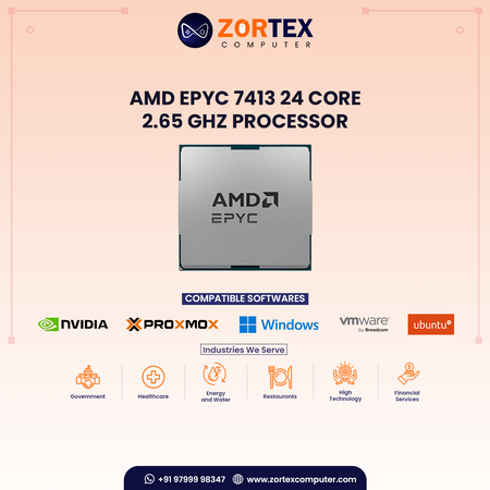 AMD EPYC 7413 24 Core 2.65 GHz Processor