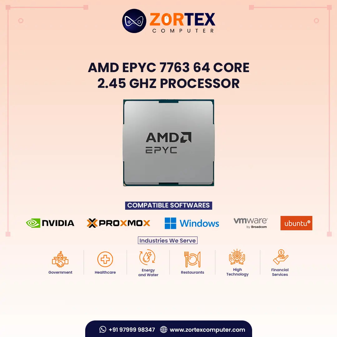 AMD EPYC 7763 64 Core 2.45GHz Server Processor