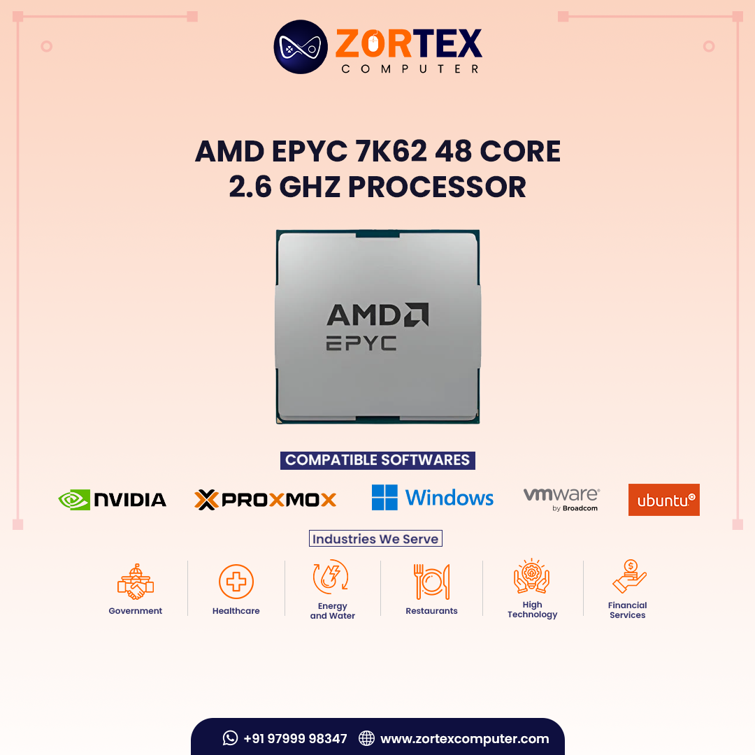 AMD EPYC 7K62 48 Core 2.6 GHz Processor