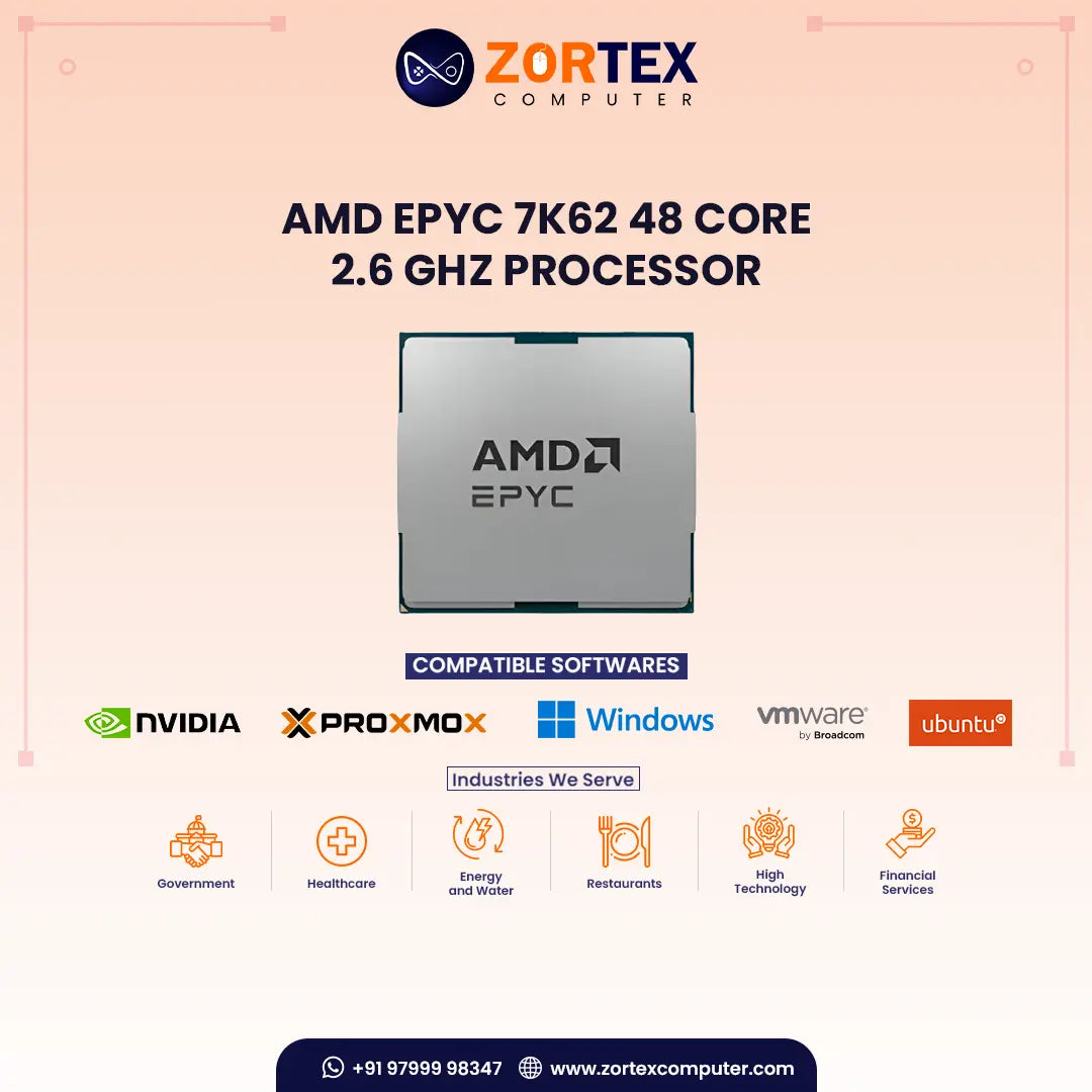 AMD EPYC 7K62 48 Core 2.6GHz Server Processor