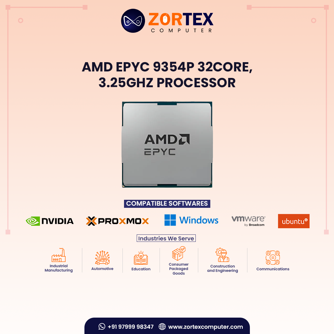 AMD EPYC 9354P 32core, 3.25GHz Processor