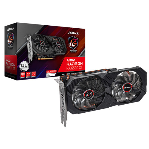 ASRock AMD Radeon RX 6500 XT Phantom Gaming 8GB Graphic Card RX6500XT PG 8GO