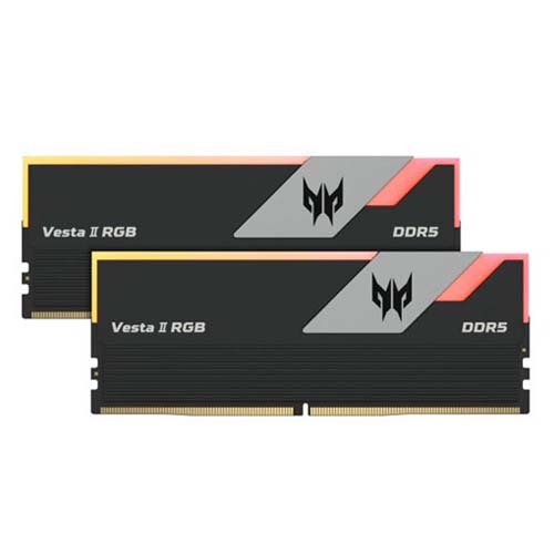 Acer Predator Vesta II RGB 32GB (16GBx2) 7200MHz DDR5 CL34 RGB RAM Memory BL.9BWWR.363