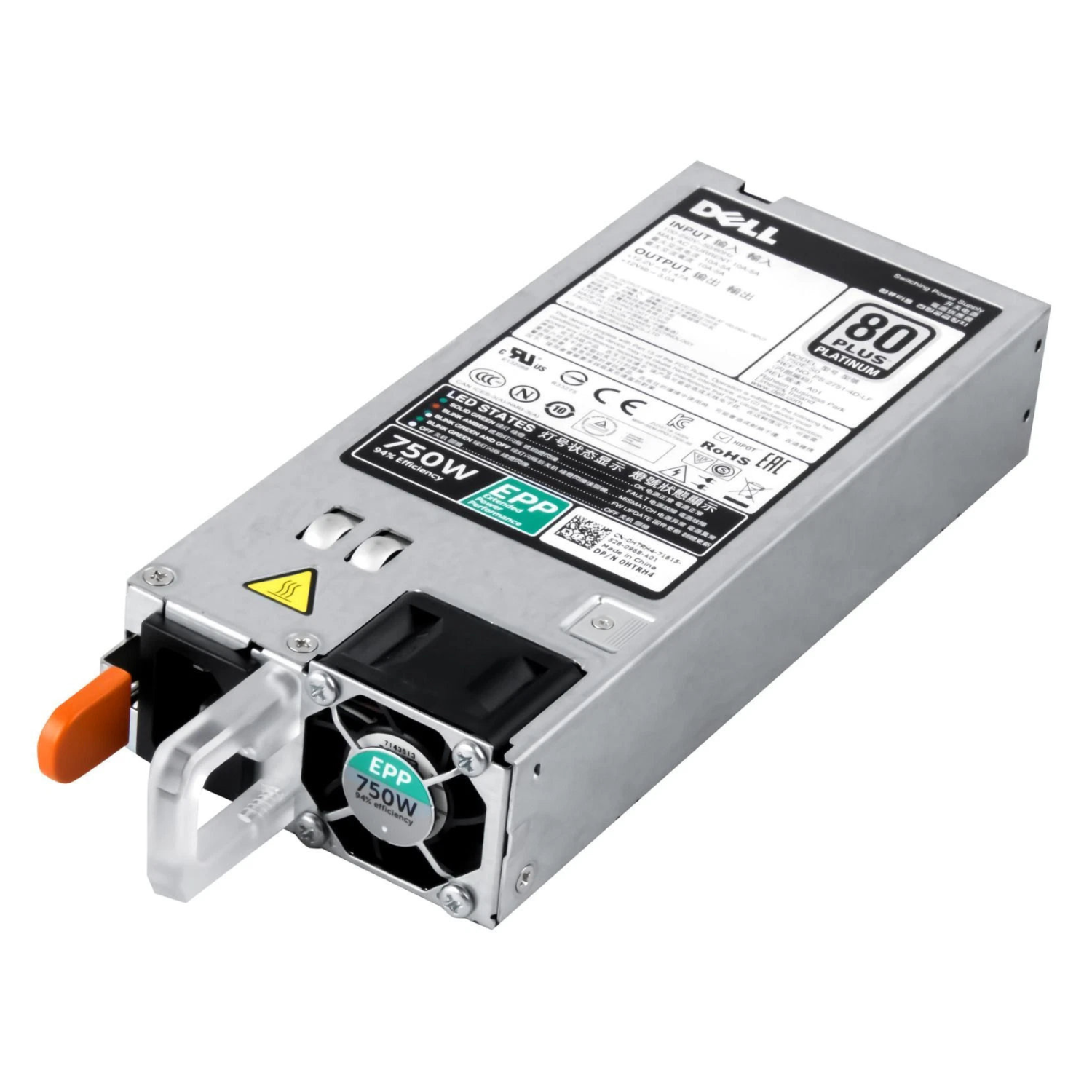 CN-0HTRH4 750W power supply for PowerEdge R730, R730XD, R630, T430 & T630.