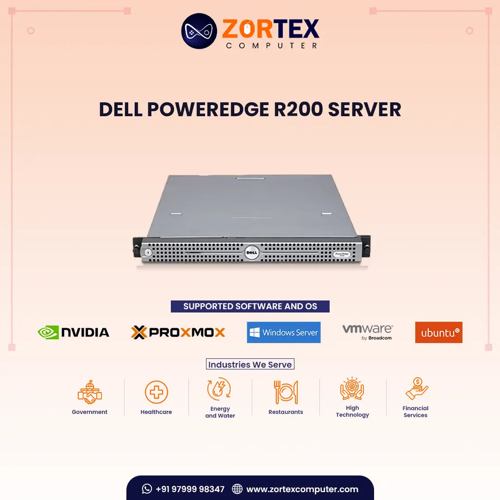 Dell R200 Server Dell PowerEdge R200 Rack Server