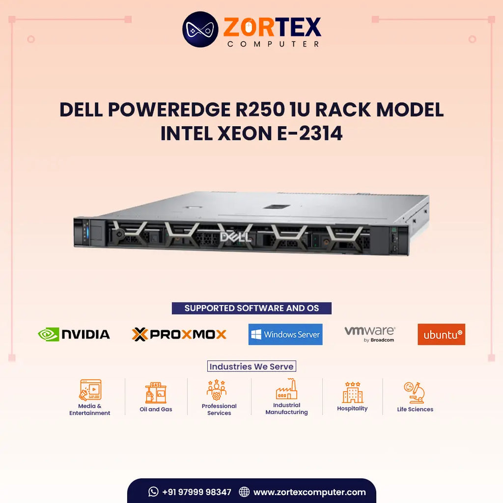 Poweredge R250 Power Button Dell PowerEdge R250 1U Xeon E-2314 Rack Server