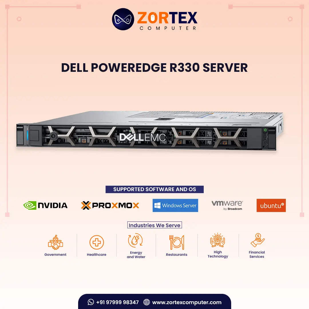 Poweredge R330 Server Refurbished Dell PowerEdge R330 Server
