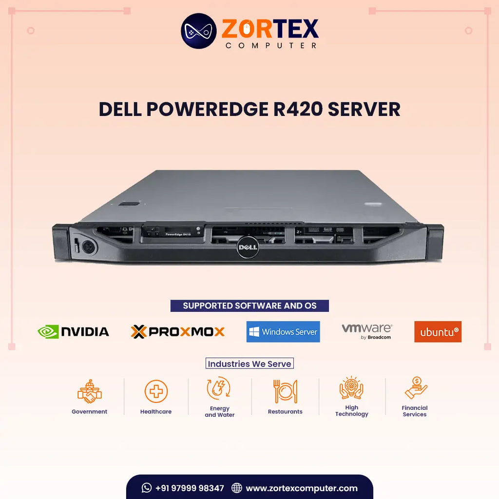 R420 Server Refurbished Dell PowerEdge R420 Rack Server India