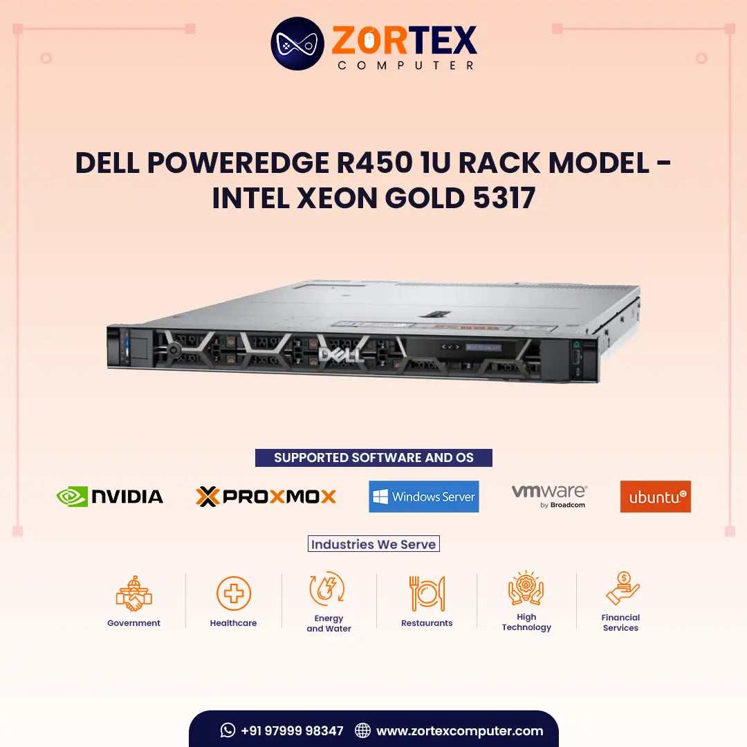 Dell PowerEdge R450 Xeon Gold 5317 1U Server