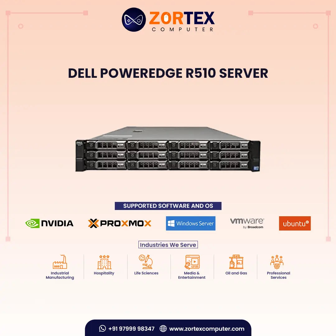 Lerroy R510 Refurbished Dell PowerEdge R510 Rack Server India