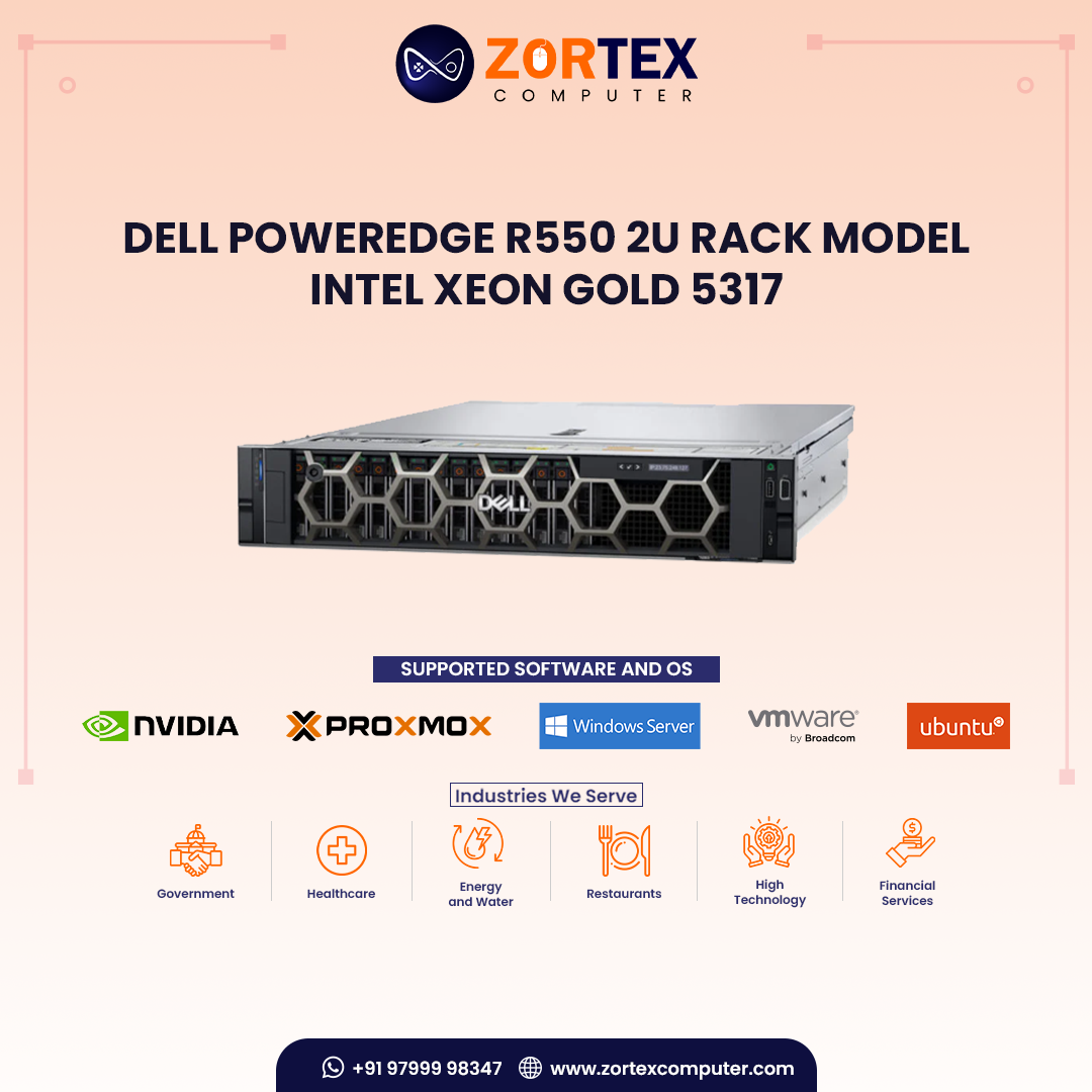 Dell PowerEdge R550 2U Rack Model - Intel Xeon Gold 5317