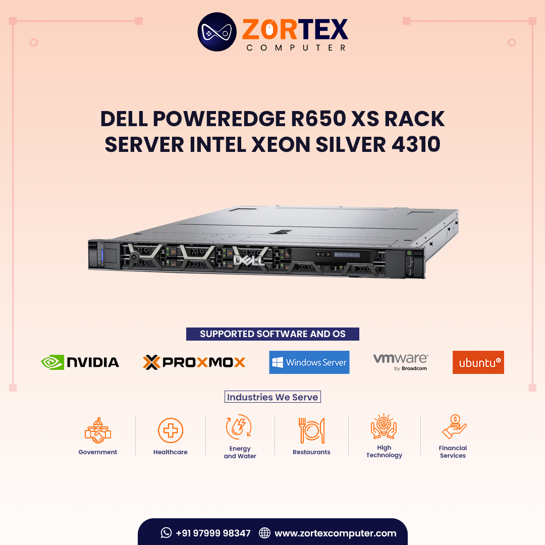Dell PowerEdge R650 XS Rack Server-INTEL XEON SILVER 4310