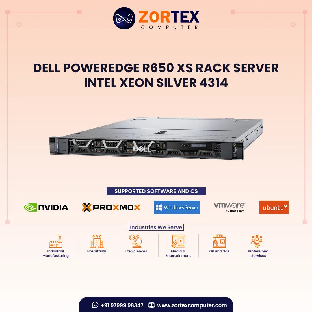poweredge r650 rack server1u rack storage computing... Dell PowerEdge R650 XS Rack Server | Xeon Silver 4314