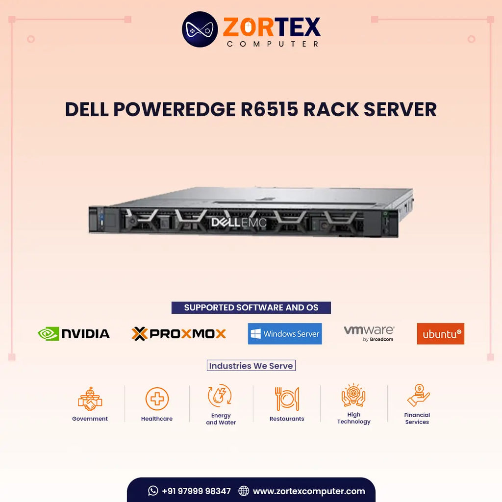Dell Poweredge R6515 Rack Dell PowerEdge R6515 Rack Server | Scalable Performance