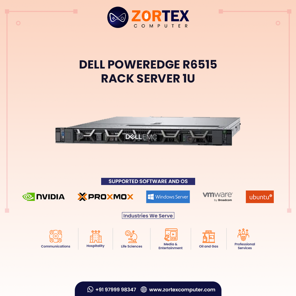 Dell R6515 Riser Dell PowerEdge R6515 Rack Server | 1U High Performance