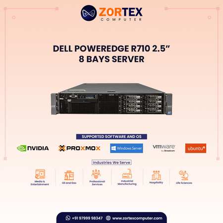 Dell PowerEdge R710 2.5” 8 Bays Server