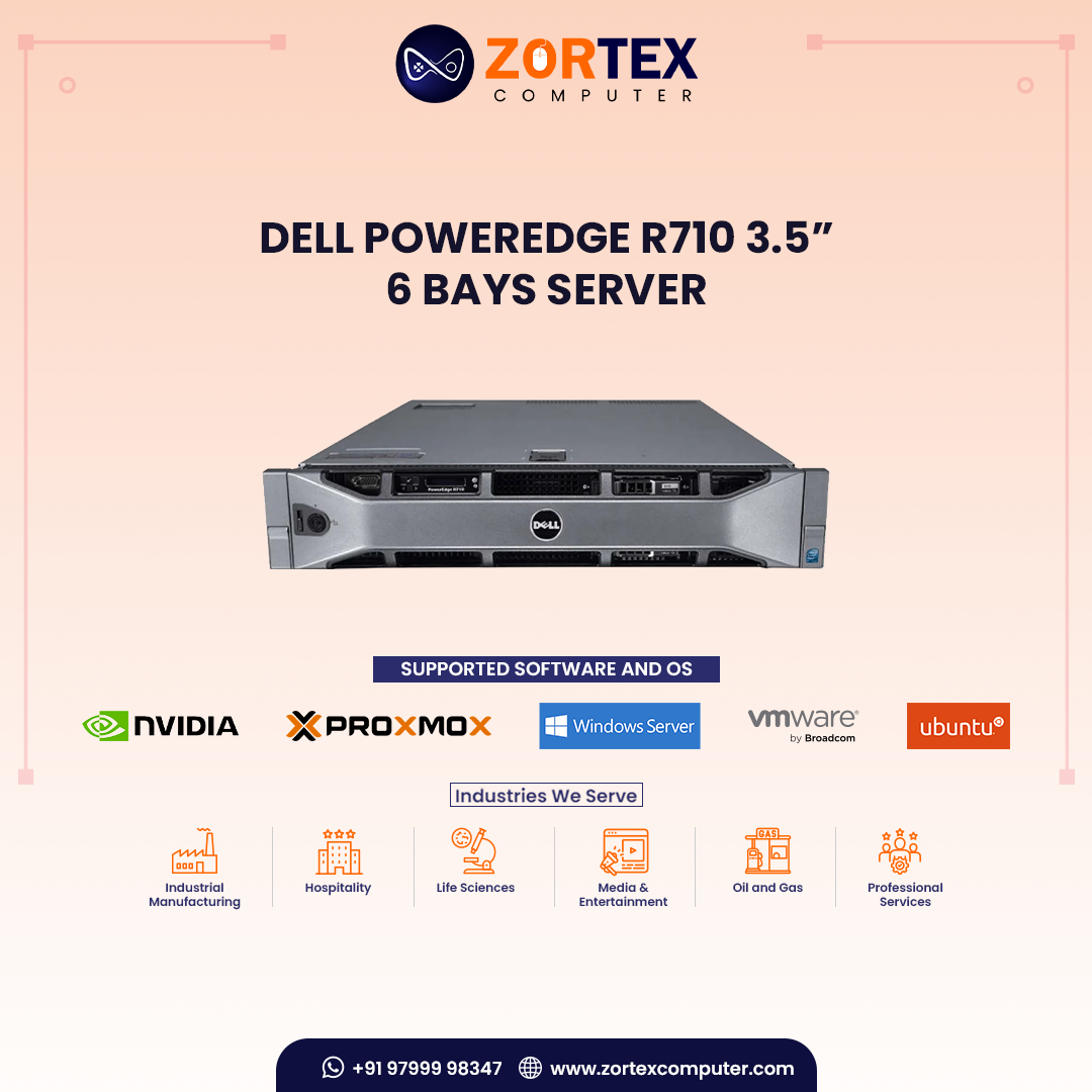 Dell PowerEdge R710 3.5” 6 Bays Server