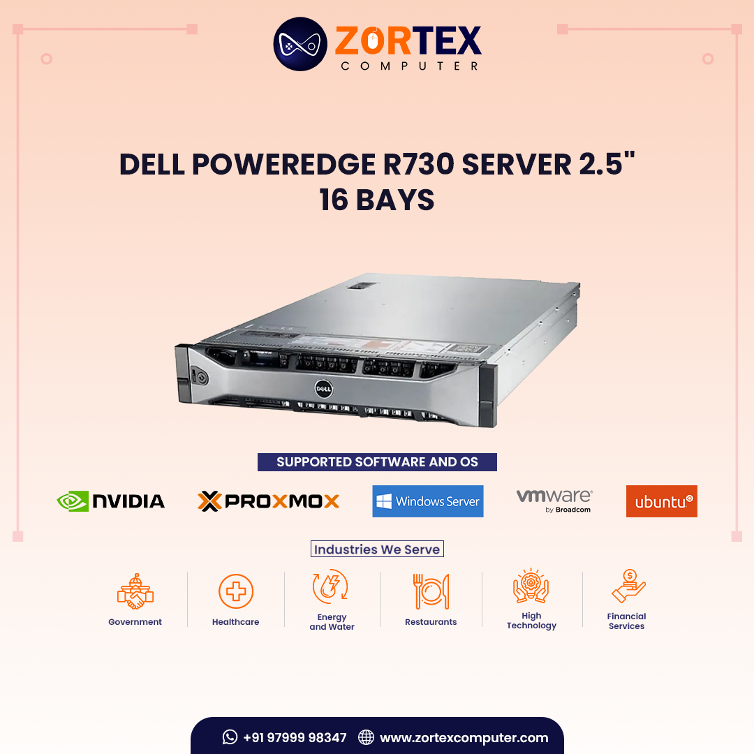 Dell PowerEdge R730 Server 2.5" 16 Bays