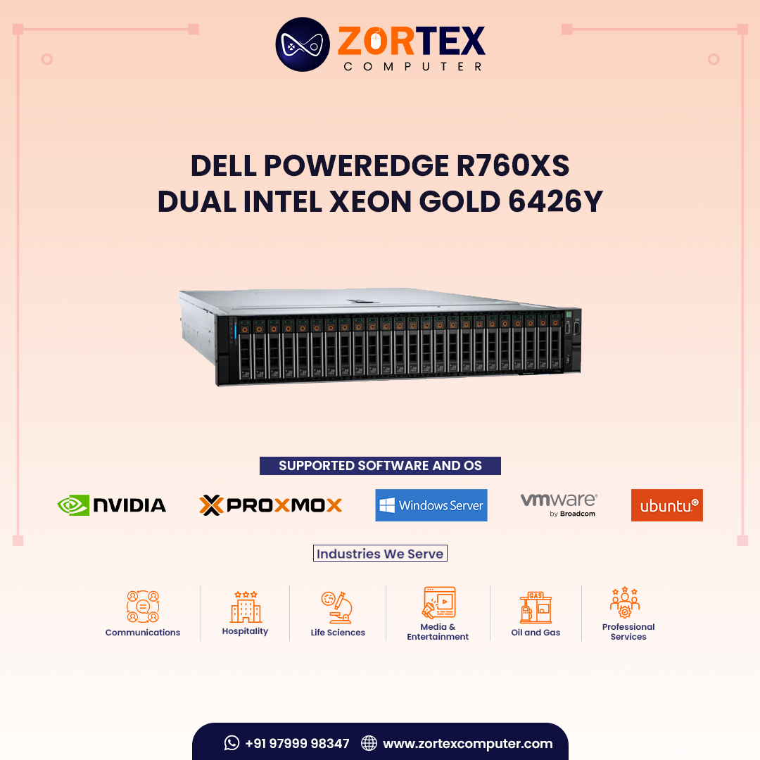 Dell PowerEdge R760xs - Dual Intel Xeon Gold 6426Y