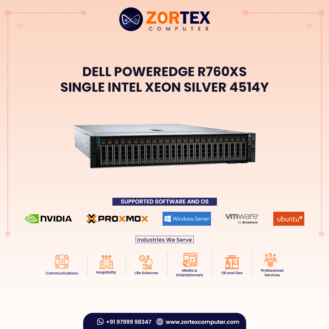 Dell PowerEdge R760xs - Single Intel Xeon Silver 4514Y