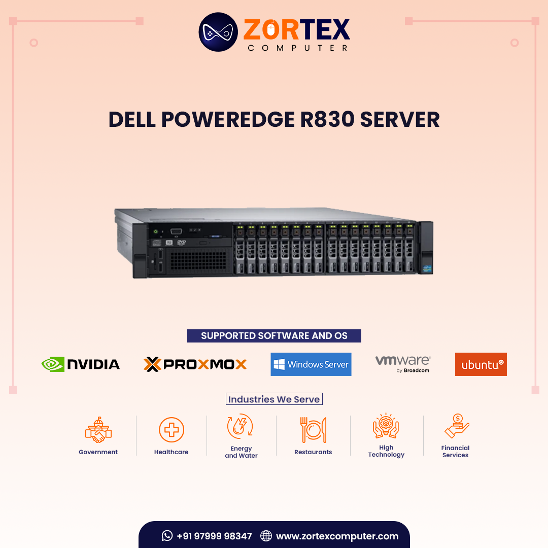 Refurbished Dell PowerEdge R830 Rack Server India