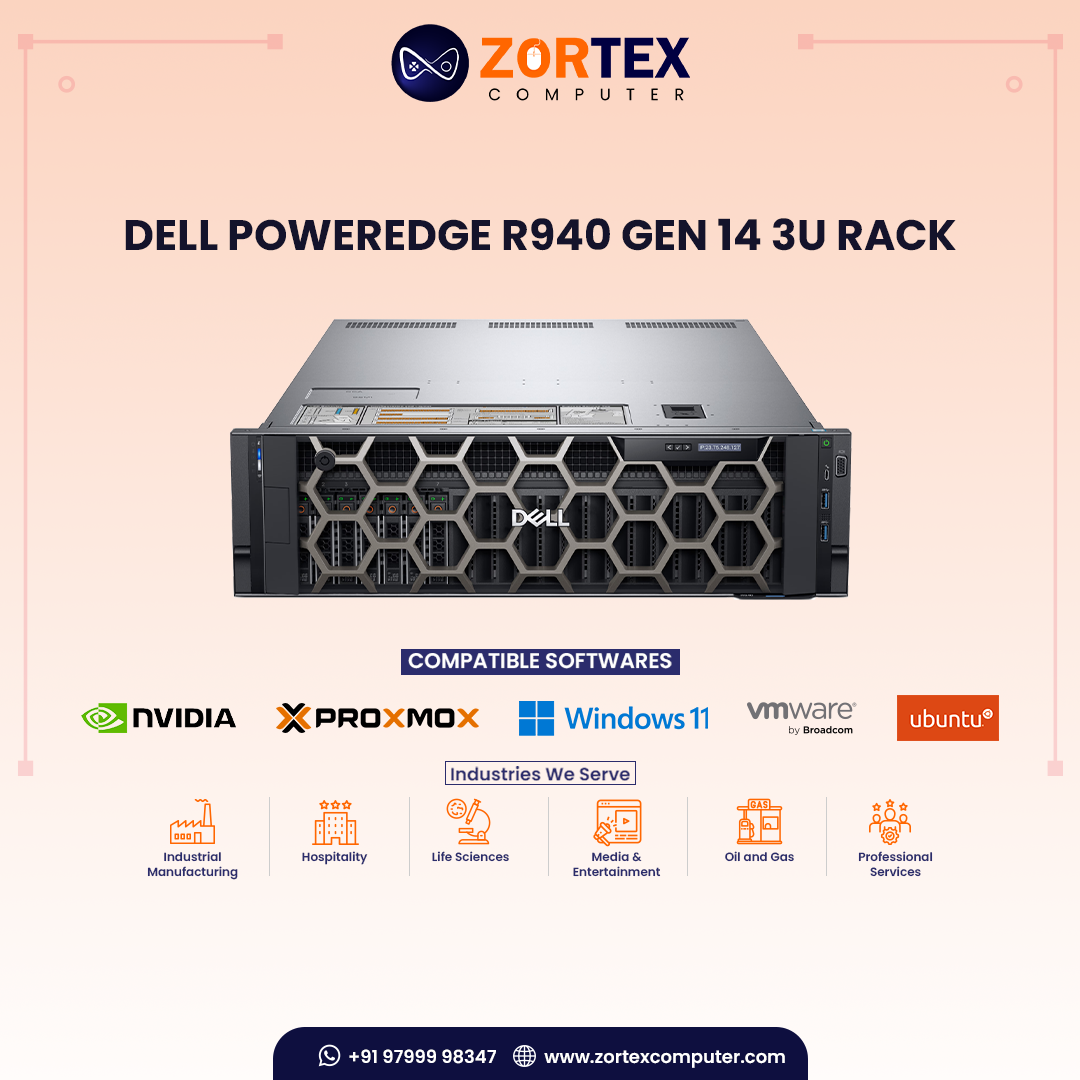 Dell PowerEdge R940 Gen 14 3U Rack Server