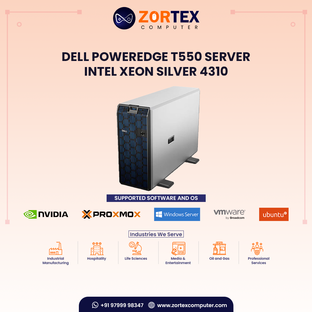 Dell PowerEdge T550 Server - INTEL XEON SILVER 4310