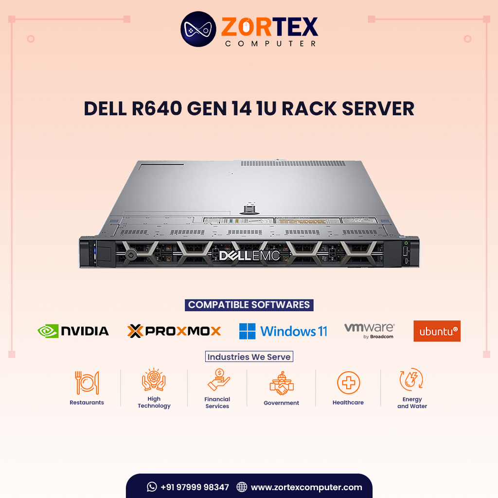 Dell R640 Gen 14 1U Rack Server