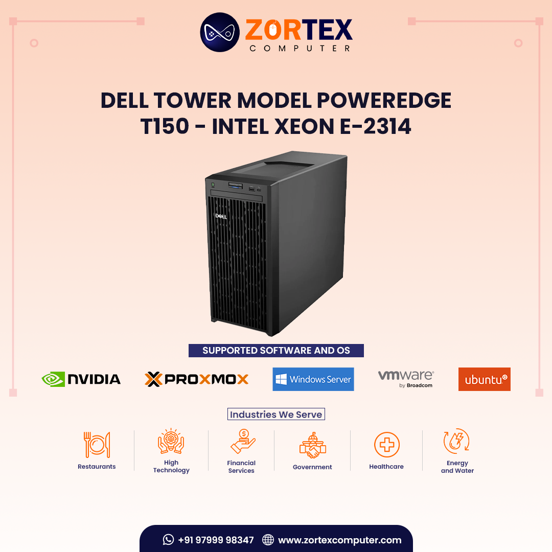 Dell Tower Model PowerEdge T150 - INTEL XEON E-2314