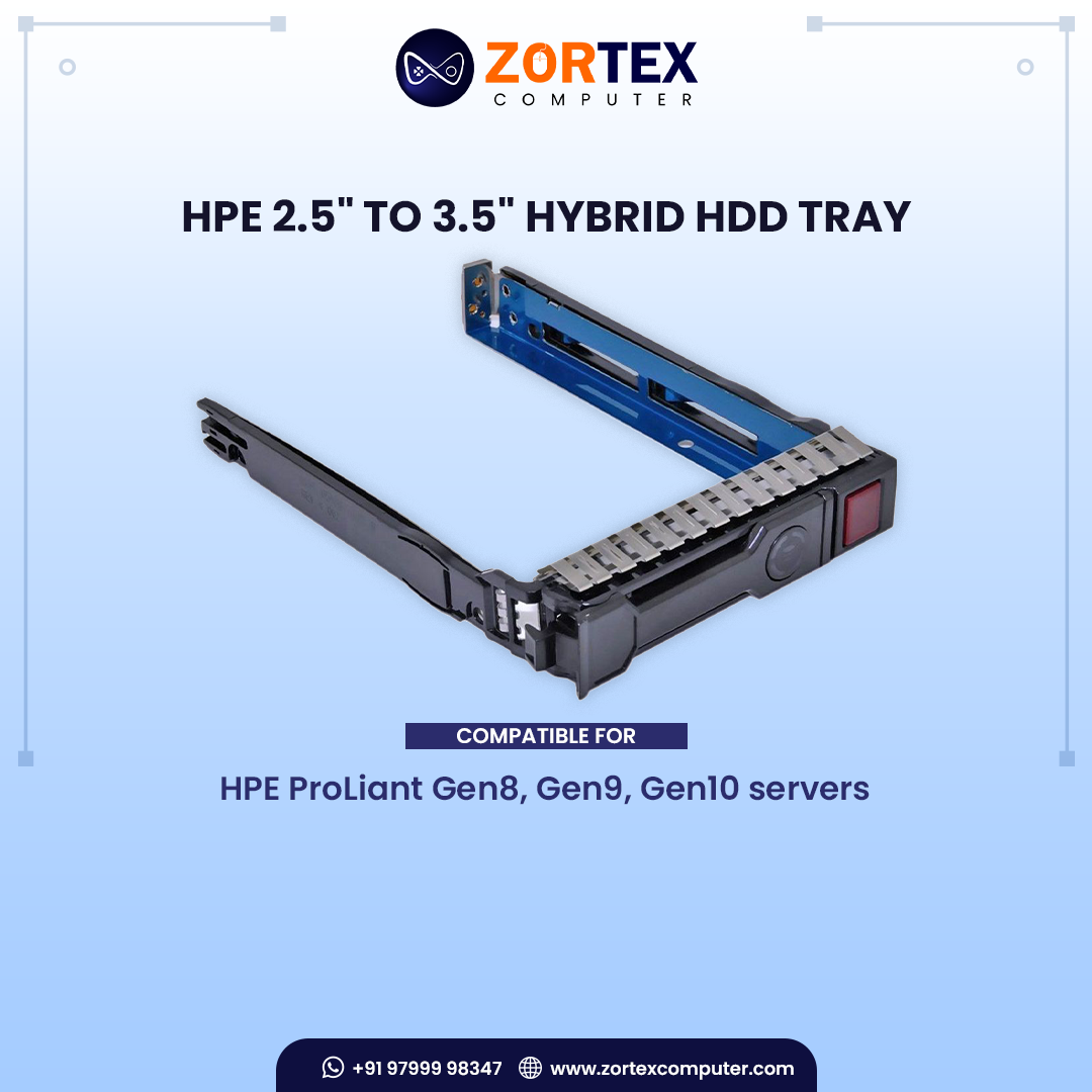 HPE 2.5" to 3.5" Hybrid HDD Tray –   SAS/SATA Caddy