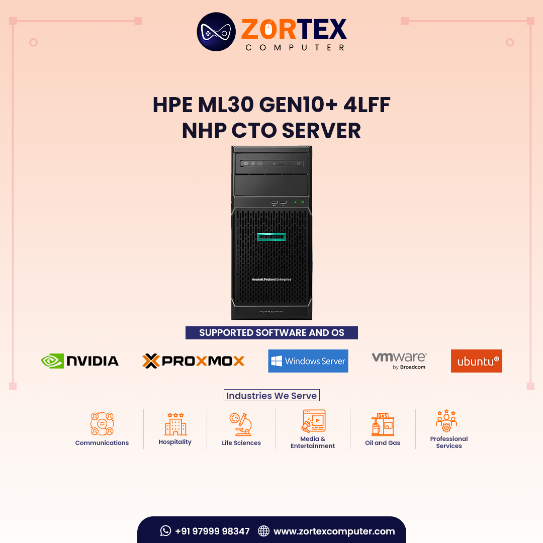 HPE ML30 Gen10+ 4LFF NHP CTO Server
