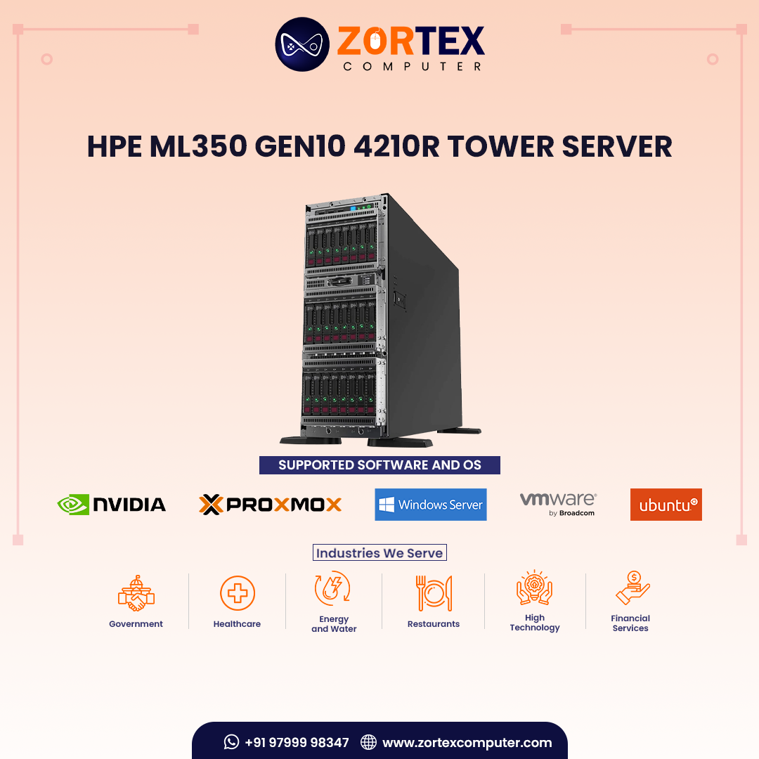 HPE ML350 Gen10 4210R Tower Server