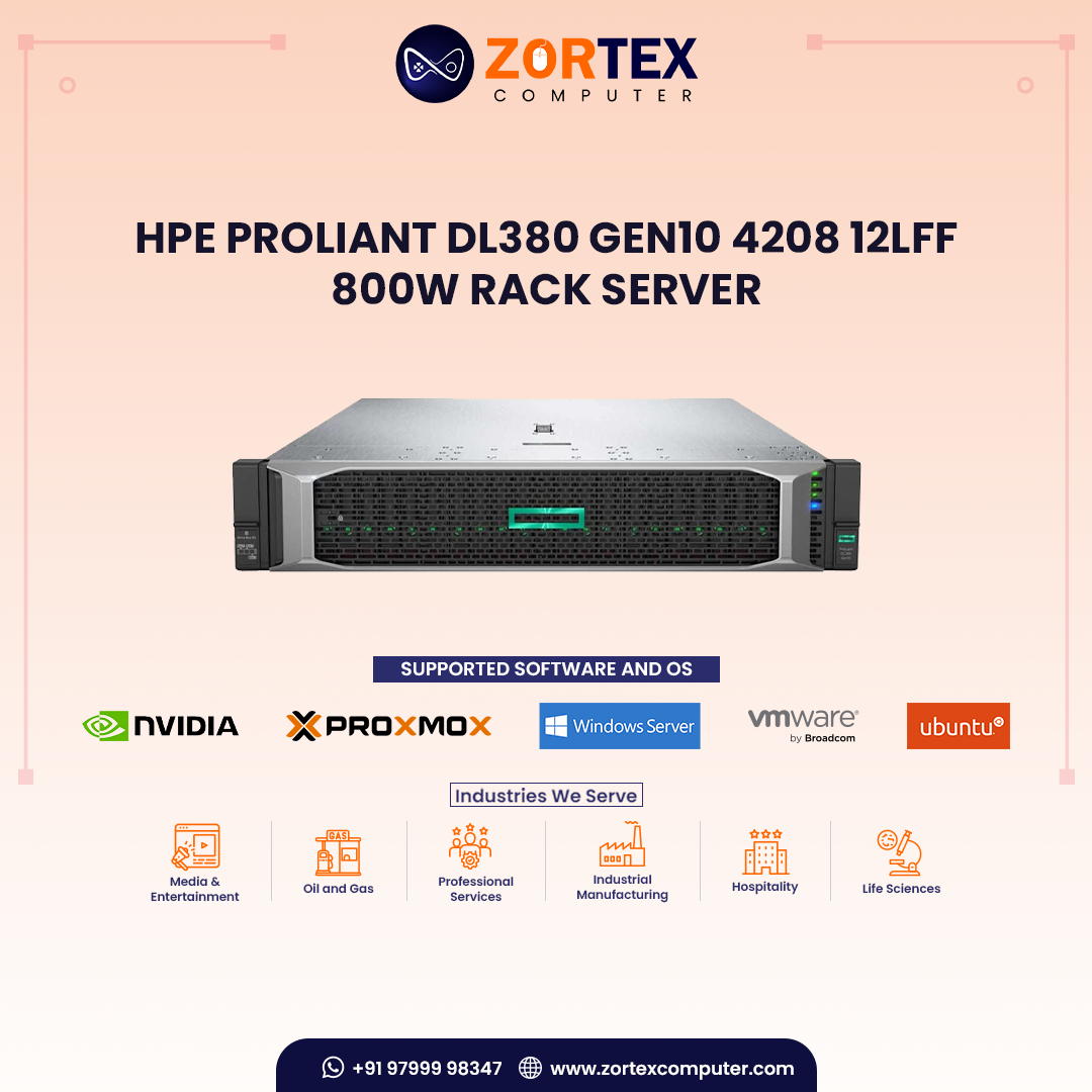 HPE ProLiant DL380 Gen10 4208 12LFF 800W Rack Server
